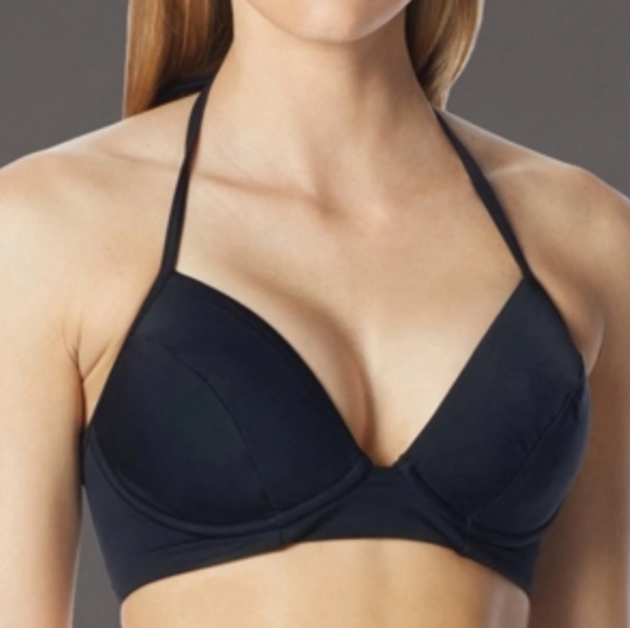 COCO RAVE | Saige underwire halter lace-up tassel bikini swim bathing suit top - Picture 11 of 11